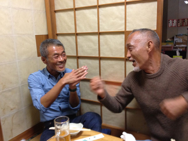 ちゃんこ屋にて