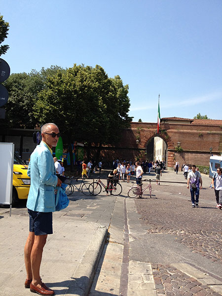 ピッティの入り口