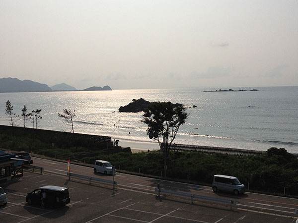 テラスから夕暮れ
